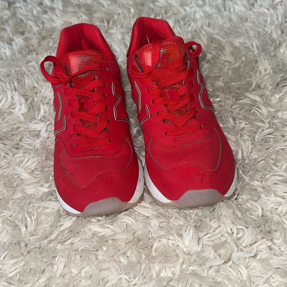 New Balance Red Sneakers Athletic Mesh